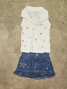 4th of July Outfit - Sonoma and Oshkosh pieces - 3T